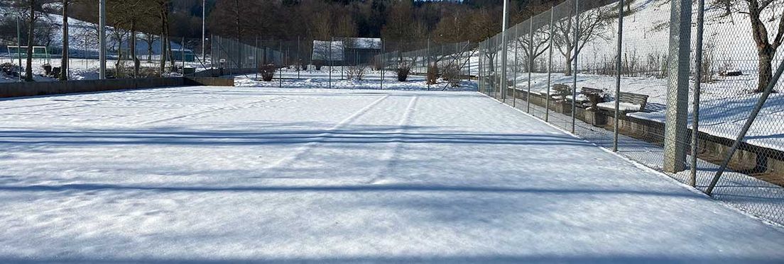 SGOS Tennis Platz 1 - Schnee